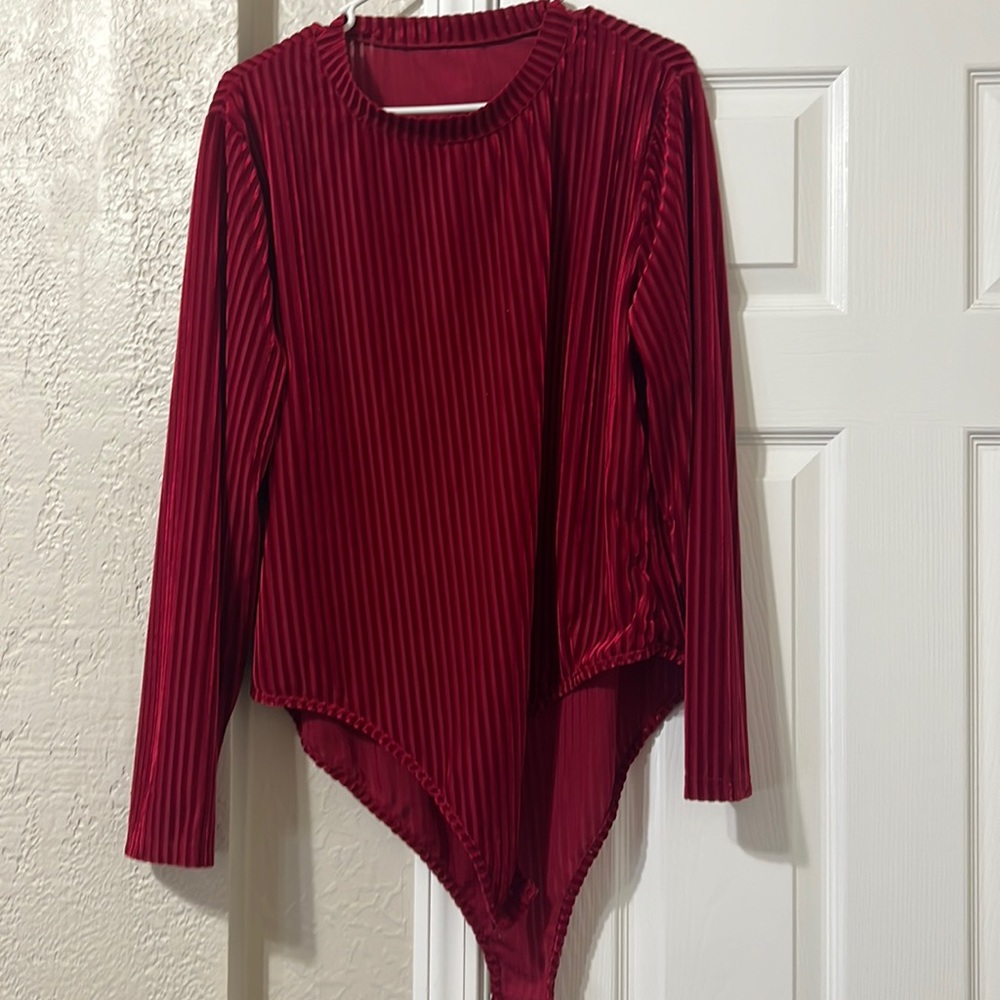 Shein velvet body suit